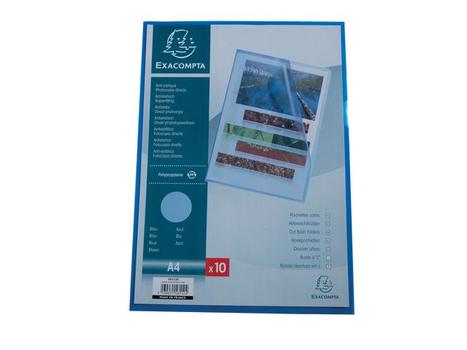 EXACOMPTA Plastomslag EXACOMPTA A4 120my blå (10) (56112E)