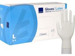 ABENA Hanske ABENA C. latex u/p L hvit (100)