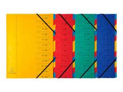 EXACOMPTA Sorteringsmappe EXACOMPTA 355g 12delt