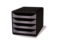 EXACOMPTA Skuffekabinett EXACOMPTA 4skuff grå/grå