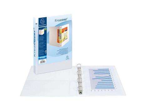 EXACOMPTA Innstikkperm EXACOMPTA A4+ 4D 40/64 hv (51943E)