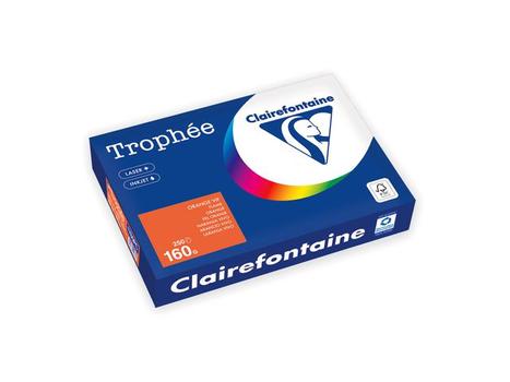 CLAIREFONTAINE Kopipapir TROPHEE A4 160g oransje (250) (1765PC)