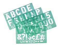 LINEX Sjablong LINEX skriftsjablong str.50 mm