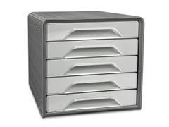 CEP Skuffekabinett CEP Smoove 5 skuffer grå