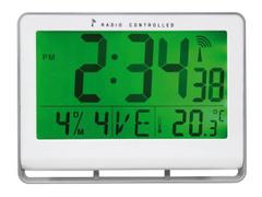 Alba Klokke ALBA 20x20cm digital sølv