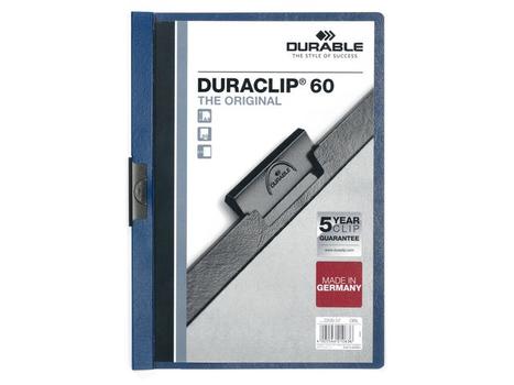 DURABLE Klemmappe DURACLIP A4 60 ark blå (2209-07*25)