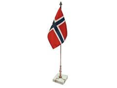  Bordflagg med marmorsokkel 40cm