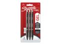SHARPIE Gelschreiber S-Gel 0,7mm 3 Stück Schwarz Blister