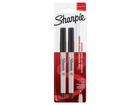 SHARPIE Marker Ultra Fine    Extra Fein schwarz, 2er Blister (1985878)