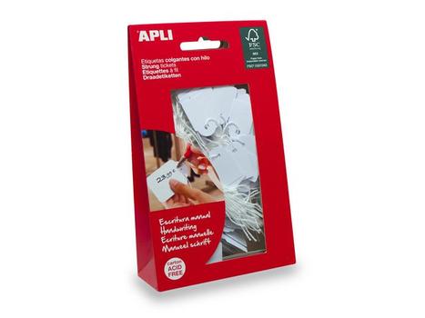 APLI Prislapp med tråd APLI 22x35mm(100) (7011)