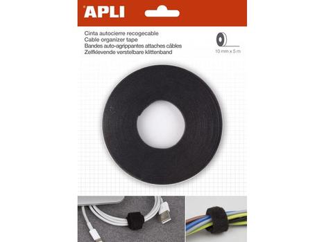 APLI Kabel organiserer APLI 5m sort (17414)