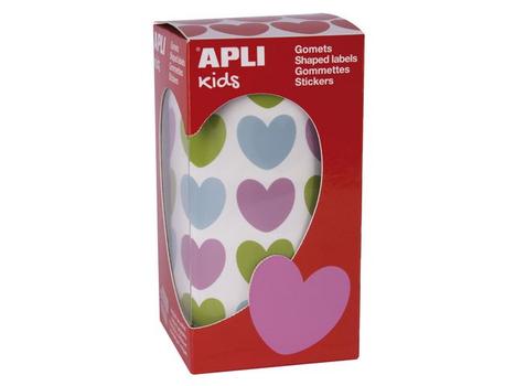 APLI Stickers APLI hjerte past. 20x18mm (900) (16796)