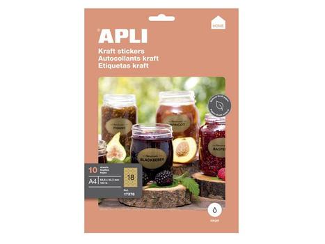 APLI Etikett APLI kraft oval 63, 5x42, 3mm (10) (17378)