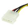 STARTECH 15cm 4 Pin Molex to SATA Power Cable Adapter (SATAPOWADAP         )
