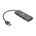 TRIPP LITE TRIPPLITE 4-Port Portable Slim USB 3.0 Superspeed Hub w/ Built In Cable Hub 4 x SuperSpeed USB 3.0 desktop