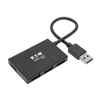 TRIPP LITE TRIPPLITE 4-Port USB 3.0 SuperSpeed Slim Hub 5Gbps 4x USB-A Portable Aluminum (U360-004-4A-AL)