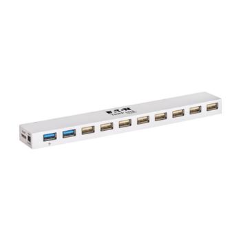 TRIPP LITE n Tripp Lite series 10-Port USB 3.0 / USB 2.0 Combo Hub - USB Charging, 2 USB 3.0 & 8 USB 2.0 Ports - Hub - 2 x SuperSpeed USB 3.0 + 8 x USB 2.0 - desktop (U360-010C-2X3)