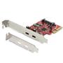 STARTECH StarTech.com PCIe USB 3.1 Card, 2x USB C 3.1 Gen 2 10Gbps, PCIe Gen 3 x4, ASM3142 Chipset, USB Type-C PCI Express Card, 2-Port USB 3.2 Gen 2x1 Expansion Add-On Card, Windows, macOS, Linux - Full/ Low-P (PEXUSB312C3)