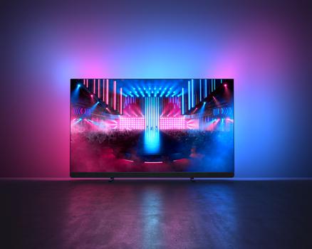 PHILIPS 77" 4K UHD OLED+ Smart TV Ambilight 77OLED909 Ambilight TV, 4K, OLED, OLED+, Smart Google TV, HDR, Dolby Atmos (77OLED909/12)