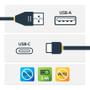 STARTECH StarTech.com 1m USB A to USB C Secure Charging Data Blocking Protector Adapter Cable (USBSCHAC1M)