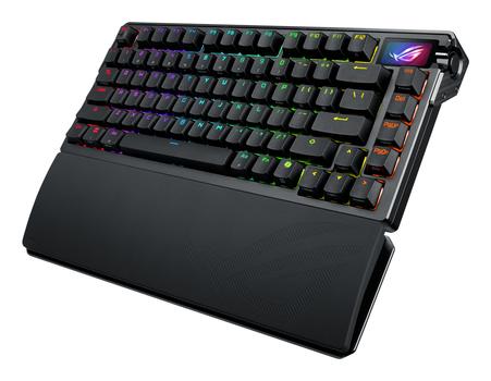 ASUS ROG AZOTH EXTREME 75% Wireless DIY Custom Gaming Keyboard, OLED display (90MP03MA-BKNA01)