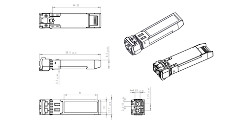 LinkIT SFP+ 10Gbps LR 10km Ubiquiti LC , DDM , Single-mode , 1310nm (LI-3199-10D-U)
