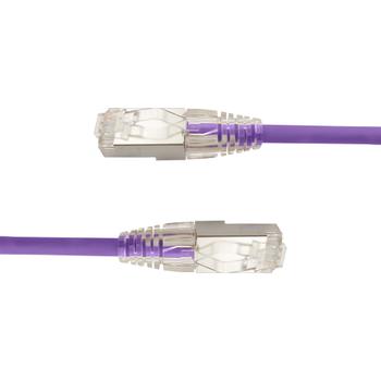 LinkIT SlimPatch U/FTP Cat6a lilla 1m AWG 28/7 , LSZH , 4.8mm (LI-SC6AUFTP-0100-PU)