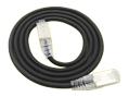LinkIT U/FTP Slim Cat.6a svart 1,5m LSZH | AWG 28 | Snagless | OD 4.8mm