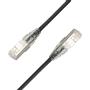 LinkIT U/FTP Slim Cat.6a svart 1,5m LSZH | AWG 28 | Snagless | OD 4.8mm (LI-SC6AUFTP-0150-BL)