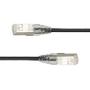 LinkIT U/FTP Slim Cat.6a svart 1,5m LSZH | AWG 28 | Snagless | OD 4.8mm (LI-SC6AUFTP-0150-BL)