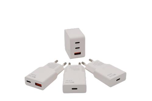 Elivi Solaris Vegglader USB-C + A 30W PD3.0 , QC3+ , AFC , PPS , SuperSlim (ELV-USBCA-30W-S)