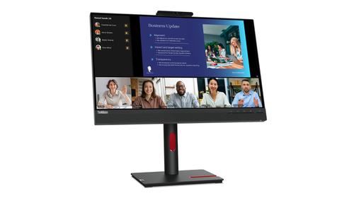 LENOVO ThinkVision T24v-30 - LED-Monitor - 61 cm (24") (23.8" sichtbar) - 1920 x 1080 Full HD (1080p) @ 75 Hz - IPS - 250 cd/m˛ - 1000:1 - 4 ms - HDMI, VGA, DisplayPort - Lautsprecher - Raven Black - Campus (63D8MAT3EU)