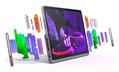 LENOVO Tab Plus inkl Sleeve 8GB 128GB luna grey (ZADX0142SE)