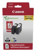 CANON PG-585/CL-586 PHOTO VALUE 4X6 PHOT PAPER(GP-501 50SH+BLK/CL CA SUPL