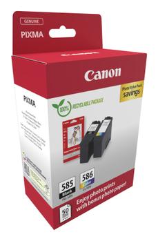 CANON PG-585/ CL-586 PHOTO VALUE 4X6 PHOT PAPER(GP-501 50SH+BLK/ CL CA SUPL (6205C004)