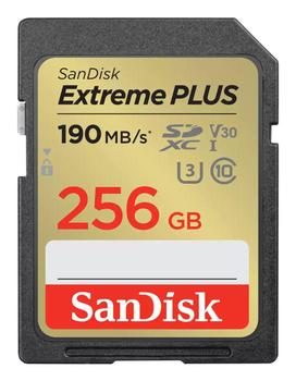SANDISK Extreme PLUS 256GB SDXC 190MB/s UHS-I (SDSDXWV-256G-GNCIN)