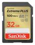 SANDISK Extreme PLUS 32GB SDHC 100MB/s UHS-I 2pk