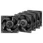 ARCTIC COOLING Case ACC Arctic S8038-10K 80mm Case Fan 4pcs 2