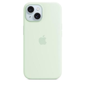 APPLE iPhone 15 Silicone Case with MagSafe - Soft Mint (MWNC3ZM/A)
