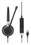 EPOS IMPACT SC 660 USB ML Kabling Headset Sort Sølv (1000553)