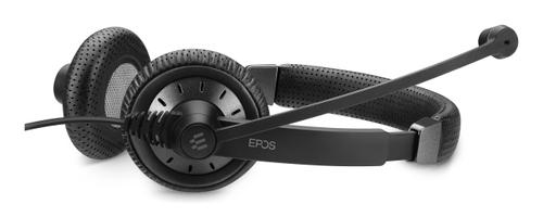 EPOS SC 75 USB MS - Headset - on-ear - wired - USB, 3.5 mm jack - black (1000635)