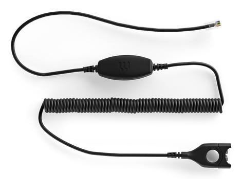 EPOS SENNHEISER CLS 01 Headset connection cable Code 01 with low microphone volume EasyDisconnect to Modular Plug RJ 9 (1000840)