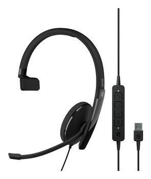 EPOS ADAPT 130 USB II - Headset - op oor - met bekabeling - USB - zwart - geoptimaliseerd voor UC (1000913)