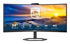 PHILIPS 34inch 3440x1440 100Hz VA CURVED H/A 130MM ULTRAWIDE USB-C DISPLAY PD 65W noise-cancelling microphone USB HUB SPEAKERS (34E1C5600HE/ 23)