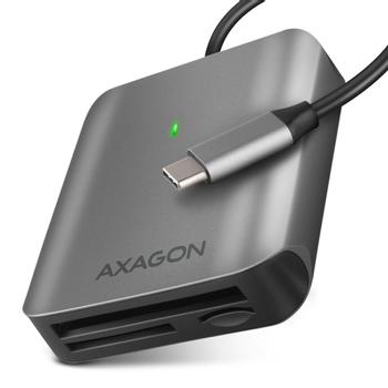 AXAGON CRE-S3C Aluminium Hochgeschwindigkeits-USB-C 3.2 Gen 1 Speicherkartenleser. 3 Slots, UHS-II (CRE-S3C)