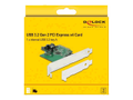 DELOCK PCI Express Card to 1 x internal USB 3.2 Gen 2