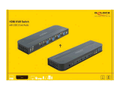 DELOCK HDMI KVM Switch 4K 60 Hz with USB 3.0 and Audio