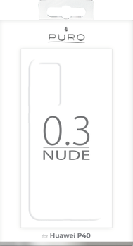PURO Huawei P40, 0.3 Nude, läpikuultava (HWP4003NUDETR)