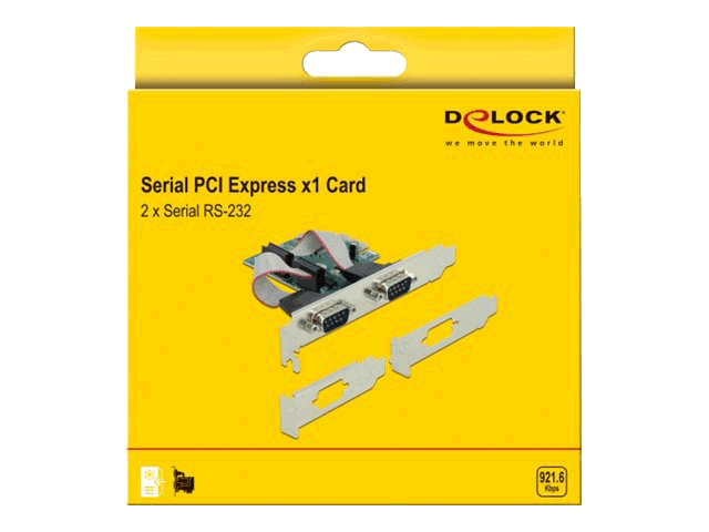 DELOCK PCI Express Card to 2 x Serial RS-232 (90007)