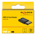 DELOCK USB 2.0 Card Reader for Micro SD memory cards (91603)